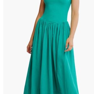 Free People Onda Maxi Dress teal green